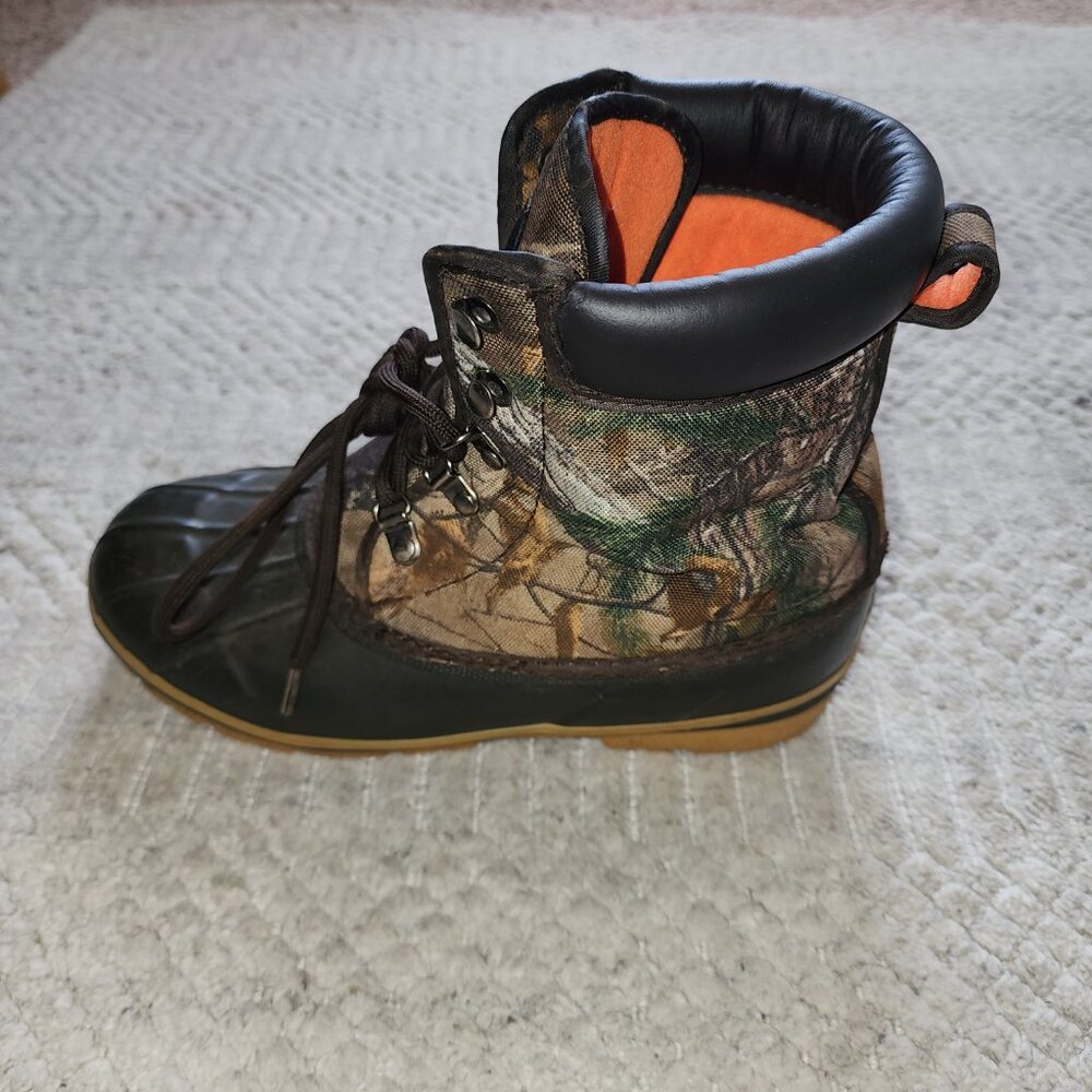 Game Winner Camo Waterproof Duck Boots | Youth Insulated Winter Shoes - Picture 3 of 11